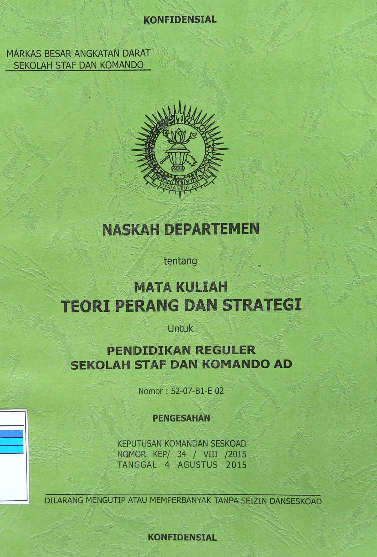 Naskah Departemen Mata Kuliah Teori Perang Dan Strategi